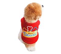 Camiseta para perro, ropa estampada colorida para mascotas, ropa suave y transpirable para cachorros, camisetas gráficas para perros "Diner", varios colores disponibles para perros pequeños