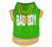 Camiseta para perros "Bad Boy" de DoggyDolly, verde