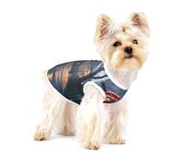 Camiseta para perros con cabinas telefónicas rojas en las calles de Londres, ropa suave 100% algodón para perros, perfecta para perros pequeños a medianos, camisas elegantes y cómodas para perros