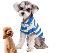 Camiseta para perros - Cotton, a rayas Breathable Dog T-Shirt Summer Outfit Comfortable | Soft, camiseta para mascotas para pequeños, medianos, grandes perros y gatos, ropa de verano, sudadera para