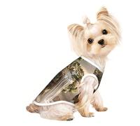 Camiseta para perros de isla flotante para niñas, ropa suave y transpirable para gatos y perros, adecuada para mascotas pequeñas