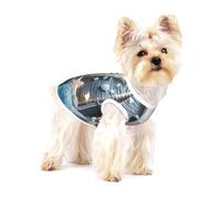 Camiseta para perros de piedras blancas brillantes de castillo, ropa suave 100% algodón para perros, perfecta para perros pequeños a medianos, camisas elegantes y cómodas para perros, talla M