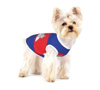 Camiseta para perros de primera calidad con la bandera de Camboya, ropa suave 100% algodón para perros, perfecta para perros pequeños a medianos, camisas elegantes y cómodas para perros, talla L