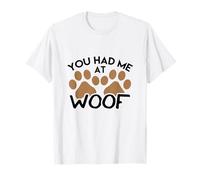 Camiseta para Perros para Amantes de los Perros You Had Me at Woof Camiseta