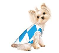 Camiseta para perros pequeños con la bandera de la variante bávara de pastilla, camiseta para mascotas para niñas, ropa suave y transpirable para gatos y perros, adecuada para mascotas pequeñas