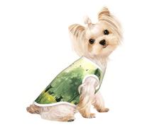 Camiseta para perros pequeños de ganado en el bosque, camiseta para mascotas, ropa suave y transpirable para gatos y perros, adecuada para mascotas pequeñas