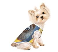 Camiseta para perros pequeños de The Sloth on the Moon, camiseta para mascotas, ropa suave y transpirable para gatos y perros, adecuada para mascotas pequeñas