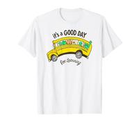 Camiseta para Profesor de autobús Escolar Good-Day For Learning Camiseta gráfica económica