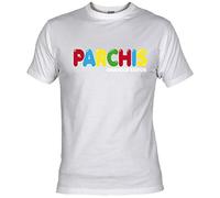 Camiseta Parchís Adulto/niño ochenteras 80´s Retro… (12-14 años, Blanco)