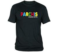 Camiseta Parchís Adulto/niño ochenteras 80´s Retro… (XXL, Negro)
