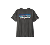 Camiseta Patagonia M's P-6 Logo T-Shirt (Negro Tinta) Hombre