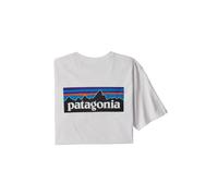 Camiseta Patagonia P-6 Logo Responsibili-tee (Blanco) hombre