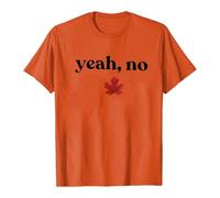 Camiseta patriótica Canadiense para Hombre con Estampa de de Arce Manga Corta gráfica veraniega Bandera Nacional (Orange, XL)