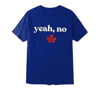 Camiseta patriótica Canadiense para Hombre con Estampa de de Arce Manga Corta gráfica veraniega Bandera Nacional (Blue, XXXXXL)