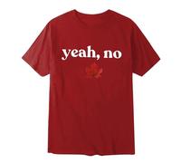 Camiseta patriótica Canadiense para Hombre con Estampa de de Arce Manga Corta gráfica veraniega Bandera Nacional (Red, M)