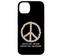 Camiseta Peace Sign Daisy Multiply Love Add Hope con mensaje positivo Carcasa para iPhone 14 Plus