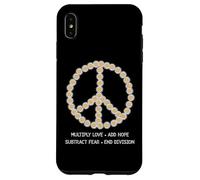 Camiseta Peace Sign Daisy Multiply Love Add Hope con mensaje positivo Carcasa para iPhone XS Max
