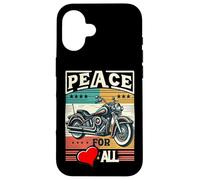 Camiseta Peace to All Ride for Unity & Brotherhood Freedom Carcasa para iPhone 16