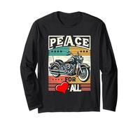 Camiseta Peace to All Ride for Unity & Brotherhood Freedom Manga Larga
