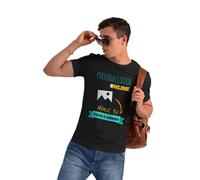 Camiseta Personalizable · con tu Foto y/o Textos · A Todo Color · Hombre · Manga Corta · 100% algodón · Impresión DTG o DTF · Diseña tu Camiseta Personalizada (2XL, Negro)