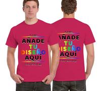 Camiseta Personalizada con Foto, Logo o Texto. Diseña tu Camiseta con impresión Delante, detrás o Mangas. para Hombre y Mujer. Regalo Ideal para cumpleaños, Pareja y Familia.