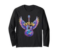 Camiseta Personalizada con Nombre Taylor para Amantes de la música Pop Manga Larga
