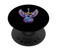 Camiseta Personalizada con Nombre Taylor para Amantes de la música Pop PopSockets PopGrip Adhesivo
