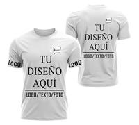 Camiseta Personalizada,Diseña tu Propio Modelo con Foto, Texto o Logo Camisetas Personalizadas Camisetas Personalizar para Hombres, Mujeres y Parejas Regalos Personalizado
