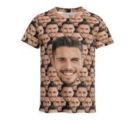 Camiseta Personalizada T-Shirt Personalizado Unisex Hombre y Mujer, Personalizar Camisetas con Foto, Logo o Texto Regalo Personalizado para Despedida de Soltera Cumpleaños Familia y Empresa