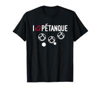 Camiseta petanca Je aime petanca i love petanca Camiseta