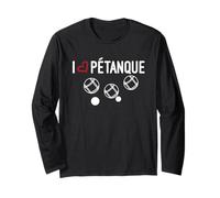 Camiseta petanca Je aime petanca i love petanca Manga Larga