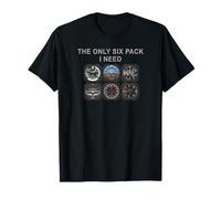 Camiseta Piloto: The Only Six Pack I Need Flight Aviator Shirt Camiseta