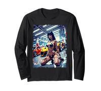 Camiseta Pin-up Girl & Sports Car - JDM Girl & JDM Tuner Cars Manga Larga