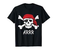 Camiseta pirata para niños o adultos, Crossbones and Skull Camiseta
