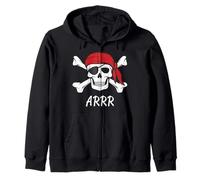 Camiseta Pirata para niños o Adultos, Crossbones and Skull Sudadera con Capucha