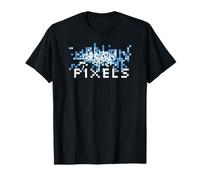 Camiseta Pixels Retro Gaming con Estampado Pixel Art Camiseta