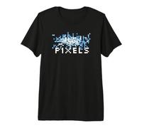 Camiseta Pixels Retro Gaming con Estampado Pixel Art Camiseta Premium