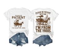Camiseta «Please Be Patient with Me I'm from The 1900S», blanco, 3XL