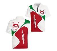 Camiseta Polo 3D De Patchwork Hombre Ropa Deportiva para Entrenamiento F.u.ll.me.t.al Al.ch.e.mi.st con Cremallera Ligera Cuello Y Manga Corta-BaiHongSe||l