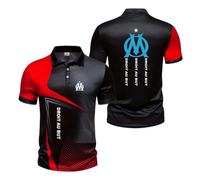Camiseta Polo 3D para Hombre De D.R.OI.T AU B.UT Buttons Collision Color Tees Entrenamiento Top Ropa Gráfico Manga Corta Ligera Media-HongSe||XX_l