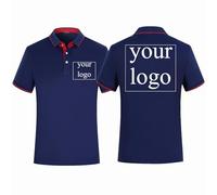 Camiseta Polo con Logotipo Personalizado, Camiseta De Manga Corta con Imagen De Texto De Tu Diseño, Ropa De Trabajo Informal De Moda para Verano, Regalo De Empresa para Equipo Color4,XXL