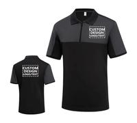 Camiseta Polo con Logotipo Personalizado, Camiseta De Manga Corta De Verano Personalizada, Uniformes De Trabajo Camisa De Trabajo para Hombres y Mujeres Color1,S