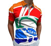 Camiseta polo de manga corta con cuello de bandera de San Petersburgo y la bandera de Florida para hombre, camiseta casual de verano, Estilo:, 3XL