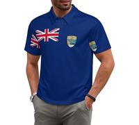 Camiseta Polo de Manga Corta para Hombre con la Bandera de los St. Helena Islanders, chándal Abotonado de Moda para Hombre, Ideal para Deportes como Golf y Tenis.