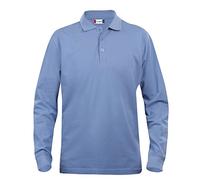 Camiseta polo de manga larga para hombre Clique. Desde S hasta XXXXXL, Gris. Azul azul claro XXL