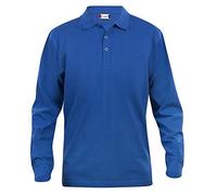Camiseta polo de manga larga para hombre Clique. Desde S hasta XXXXXL, Gris. Azul azul real S