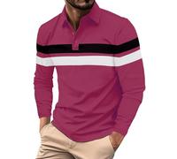 Camiseta polo de rugby para hombre, ajuste holgado, sudadera de moda para otoño e invierno, con parche de edición regular, manga de hombro, suéter de color sólido, blusa Henley para hombre, camiseta