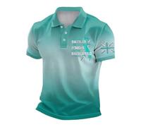 Camiseta polo para hombre divertida de concienciación sobre el trastorno de estrés postraumático sobre el estrés postraumático, camisetas de golf con la bandera de Reino Unido, camiseta de algodón de