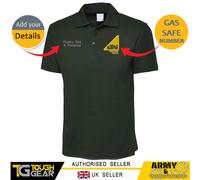 Camiseta Polo Personalizada Bordada Gas Safe Con Nombre De Empresa/Texto