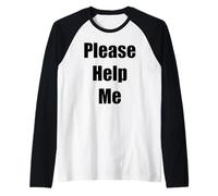 Camiseta por Favor ayúdame Camiseta Manga Raglan
